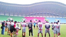 Pemain Bhyangkara FC, Jalani Latihan dengan Serius di Stadion Patriot Chandarbhaga Kota Bekasi