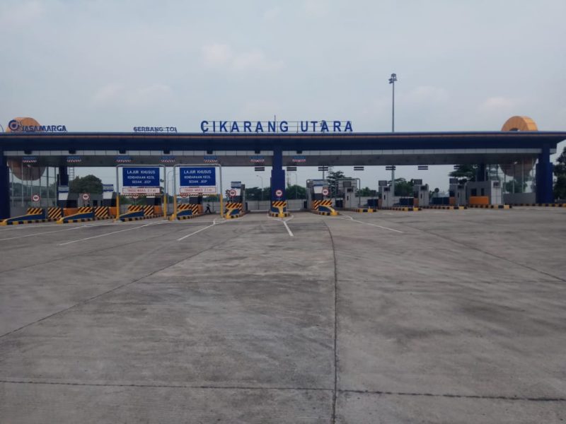 Gerbang tol Cikarang Utara.
