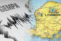Ilustasi gempa lombok