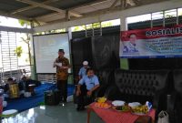 Sosialisasi: Anggota Fraksi Demokrat DPR RI, Hari Kartana melakukan sosialisasi empat Pilar Kebangsaan. Kegiatan ini berlangsung di SMK Amanah Bangsa, Desa Jatireja, Cikarang Timur, Senin (10/9).