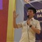 Anthony Leong Saat Mengisi Pembekalan Relawan PRIDE (Prabowo-Sandi Digital Team) di Meruya, Jakarta Barat. 