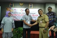 Kepala Dinas Perindustrian (Disperin) Kabupaten Bekasi, Peno Suyatno mengatakan Bimtek kemasan terhadap pelaku IKM olahan ikan yang ada di Kabupaten Bekasi bekerja sama dengan kementrian perindustrian Ri.