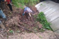 Dua Rumah di Cijambe Tertimbun Longsong Akibat Hujan Deras.