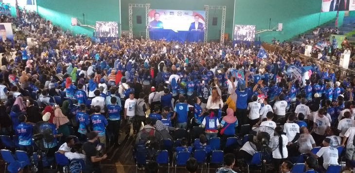 Kampanye Partai Demokrat di Cirebon.