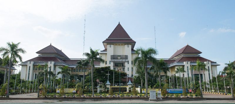 Foto kantor pemerintahan kabupaten bekasi.