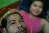 Wajah pelaku yang dilingkari garis merah