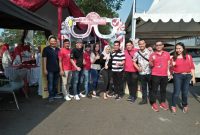 foto bersama: jajaran staff PT. Sun Star Prima Motor (SSPM) dan PT Mitsubishi Motors Krama Yudha Sales Indonesia (MMKSI) melakukan foto bersama di sela-sela acara Grand Wisata Carnival, Mingu (8/9/2019).