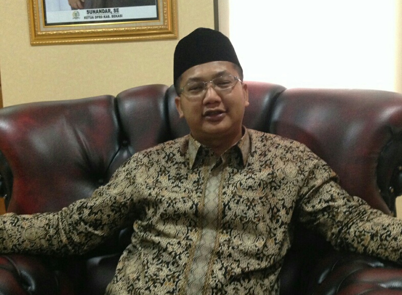 Sunandar, Ketua Komisi II Dewan Perwakilan Rakyat Daerah (DPRD) Kabupaten Bekasi.
