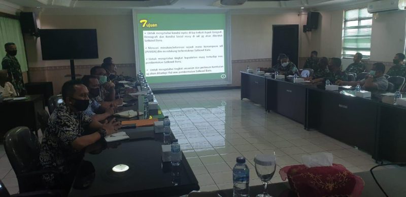Rapat Koordinasi persiapan pembangunan Koramil Jatisampurna di Korem Jayakarta.