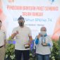 Bertempat di Pendopo Aula Kecamatan Bekasi Selatan Kota Bekasi, Wakil Wali Kota Bekasi Tri Adhianto beserta Istri Wiwiek Hargono hadiri ulang tahun BNI ke 74. Minggu, (5/7/20).