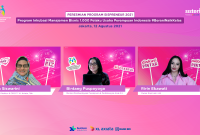 Sispreneur 2021 XL Axiata : (Ki-ka) Presiden Direktur & CEO XL Axiata, Dian Siswarini, Menteri Pemberdayaan Perempuan dan Perlindungan Anak (PPPA) RI, Bintang Puspayoga, dan Owner Kopi Lain Hati, Ririn Ekawati, dalam acara Peresmian Program Sispreneur 2021 Kelas Inkubasi Manajemen Bisnis (Pendampingan) bagi 1.000 Pelaku Usaha Perempuan Indonesia di Jakarta, Rabu (12/8). 