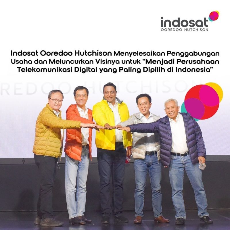 PT Indosat Tbk “Indosat Ooredoo Hutchison” selasa (4/1/2022) mengumumkan penyelesaian penggabungan usaha antara PT Indosat Tbk (“Indosat Ooredoo”) dengan PT Hutchison 3 Indonesia setelah menerima semua persetujuan hukum dan pemegang saham yang diperlukan.