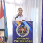 Plt. Walikota Bekasi Tri Adhianto dalam sambutannya di depan Persatuan Wartawan Indonesia Bekasi Raya.