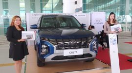 meran Hyundai tersebut berbarengan dengan kegiatan Collaborative & Collective Forum (CCF) di BIJB Kertajati. Selama pameran berlangsung, Hyundai Cirebon memberikan promo menarik untuk pembelian mobil Hyundai Creta.