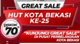Bekasi Great Sale 2022 Bulan Gebyar Discount 25-70 persen