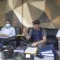Budiyanto saat konfrensi pers saat didampingi kuasa hukumnya.