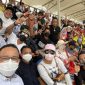 Gubernur DKI Jakarta Anies Baswedan menyaksikan MotoGP Mandalika dari tribun penonton Ahad, 20 Maret 2022. Facebook Anies Baswedan

