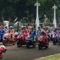Parade pebalap MotoGP di Istana (Hanafi/detikcom)