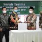 Foto : Penyerahan dilakukan Wakil Bupati Subang Agus Masykur Rosyadi secara langsung yang diterima oleh Kepala Perwakilan BPK Provinsi Jawa Barat Agus Khotib  di Ruang Rapat Kantor BPK Perwakilan Jawa Barat, Senin (22/3/22).