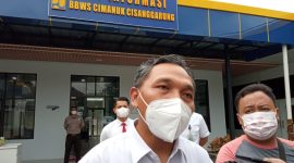 Foto : Kepala BBWS Cimancis, Ismail Widadi saat meresmikan Kantor Pusat Informasi 