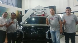 Foto : Branch Manager PT Sun Star Prima Motor (SSPM) Cempaka Putih selaku diler resmi Mitsubishi, John Toar Tiwow dan tim.