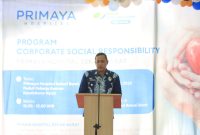 Foto : Hadir membuka acara Pelaksana Tugas (Plt.) Wali Kota Bekasi, Tri Adhianto didampingi Direktur Primaya Bekasi Barat, Prima Yutika dan Kepala BPJS Ketenagakerjaan Kota Bekasi.