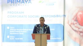 Foto : Hadir membuka acara Pelaksana Tugas (Plt.) Wali Kota Bekasi, Tri Adhianto didampingi Direktur Primaya Bekasi Barat, Prima Yutika dan Kepala BPJS Ketenagakerjaan Kota Bekasi.