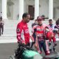Presiden Joko Widodo saat menerima 20 pebalap MotoGP di Istana Merdeka, Jakarta, Rabu (16/3/2022). 