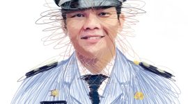 Lukis : Lurah Jatirangga Ahmad Apandi.