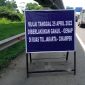 Foto : Plang ganji genap arus mudik 2022