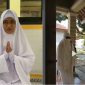 Wanita bercadar di Pringsewu, Lampung. /Tiktok dan Instagram

