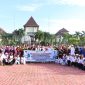 Foto : LEPAS KONTINGEN: Plt Bupati Bekasi, Akhmad Marjuki melepas 192 Kontigen Komite Olahraga Rekreasi Masyarakat Indonesia (KORMI) Kabupaten Bekasi untuk mengikuti Forprov Jabar 2022, di Plaza Pemkab Bekasi, Sukamahi, Cikarang Pusat, Kabupaten Bekasi, pada Jum'at (13/05/2022).