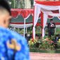 Foto : INSPEKTUR UPACARA: Plt Bupati Bekasi, Akhmad Marjuki menjadi inspektur upacara peringatan Hari Kebangkitan Nasional (HARKITNAS) yang ke-114 Tahun 2022, di Plaza Pemerintah Daerah Kabupaten Bekasi, Sukamahi, Cikarang Pusat, Jum'at (19/05/2022). 