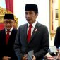 Foto : Presiden Joko Widodo atau Jokowi membeberkan alasannya menunjuk Marsekal (Purn) Hadi Tjahjanto sebagai Menteri Agraria menggantikan Sofyan Djalil. 