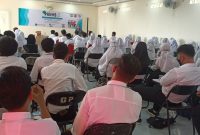 Ratusan Mahasiswa ikuti PKMB di Kampus STBA Bina Dinamika, Selasa 20 September 2022.