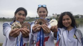 Keterangan foto : Cabang olahraga ski air dan wakeboard Kabupaten Bekasi menyumbangkan tiga medali emas selama ajang Porprov XIV Jabar 2022.