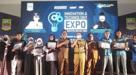 Keterangan foto :  Badan Penelitian dan Pengembangan Daerah (Balitbangda) Kabupaten Bekasi menggelar innovation and technology expo 2022 pada tanggal 5-6 Desember 2022 di Graha Pariwisata, Cikarang Timur.
