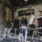 Pj Bupati Bekasi Dani Ramdan meninjau lokasi kebakaran Gedung Dinas Pendidikan (Disdik) Kabupaten Bekasi, Komplek Pemkab Bekasi, Cikarang Pusat, Sabtu (8/4/2023)