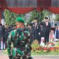 Penjabat Wali Kota Bekasi, R. Gani Muhamad menjadi pembina upacara dengan dihadiri Forum Kooordinasi Pimpinan Daerah (Forkopimda) Kota Bekasi yakni Ketua DPRD Kota Bekasi, Kapolres Metro Bekasi Kota, Dandim 0507 Kota Bekasi, Ketua Pengadilan Negeri Kota Bekasi 