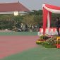 Pj Bupati Bekasi memimpin Upacara Hari Kesaktian Pancasila yang diikuti seluruh kepala perangkat daerah dan ASN di lingkungan Pemkab Bekasi, di Plaza Pemda, Cikarang Pusat, pada Minggu (01/10/2023).