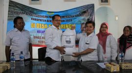 Dinas Ketahanan Pangan Kabupaten Bekasi terus bergerak melakukan pendistribusian bantuan beras Cadangan Pangan Pemerintah Daerah (CPPD) di sejumlah desa yang masuk kategori rawan pangan.
