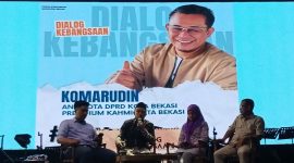 Dialog Kebersamaan: Arief Rosyid (Komandan Pemilih Muda), Dila Novita (Akademisi), Komarudin (Anggota DPRD Kota Bekasi, Harun (MN Kahmi), Senin 27 November 2023.