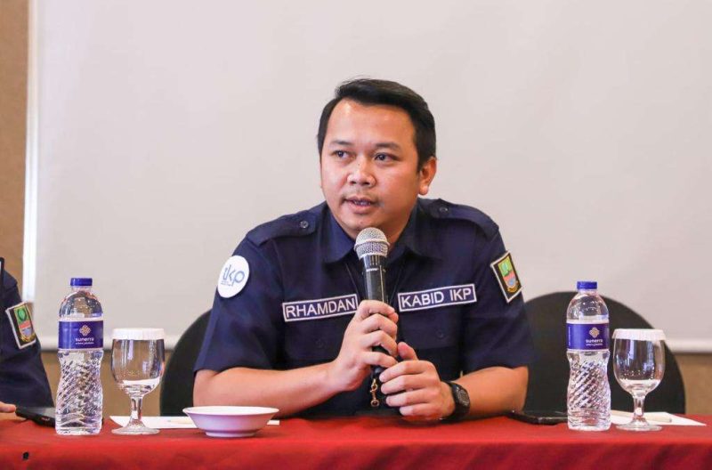 Kepala Bidang Informasi dan Komunikasi Publik (IKP) Diskominfosantik Kabupaten Bekasi, Rhamdan Nurul Ikhsan,.