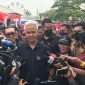 Capres Ganjar Pranowo saat berkunjung ke Babelan, Kabupaten Bekasi, Kamis, 14 Desember 2023.
