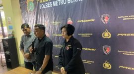 Kasatreskrim Polres Metro Bekasi Kota, AKBP Muhamad Firdaus Saat memberikan keterangan tersangka kasus KDRT Oknum ASN (doc.net)