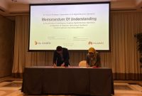 MoU: Huawei dan PT XL Axiata Tbk (XL Axiata) telah menandatangani sebuah Nota Kesepahaman (MoU) untuk menjalin kerjasama strategis yang berfokus pada bisnis digital berbasis Artificial Intelligence (AI).