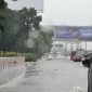 Genangan Air : Jasa Marga memohon maaf atas ketidak nyamanan yang dialami pengguna jalan.