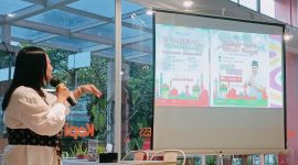 Presentasi: Vellya Anggraini, sales Manager Zuri Express dan megungkapkan, dalam rangka menyambut bulan suci ramadhan pada tahun ini kami mengambil Tema Saung Ramadhan, pada Kamis 7 Maret 2024.