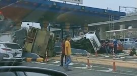 Lakalantas: GT Halim, pada Rabu 27 Maret 2024 / foto kutipan video 
