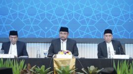 SIDANG ISBAT : Sidang Isbat (penetapan) 1 Ramadan 1445 H yang dipimpin Menteri Agama Yaqut Cholil Qoumas di Kantor Kementerian Agama, Jalan MH Thamrin No. 6, Jakarta, Minggu (10/3/2024).